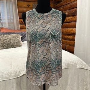 N: philanthropy Mulicolor Tank Top Snakeskin Medium Green #J